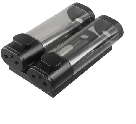 Manueller Seifenspender mit Wandhalterung für Badezimmer und öffentliche Toiletten (Doppel)