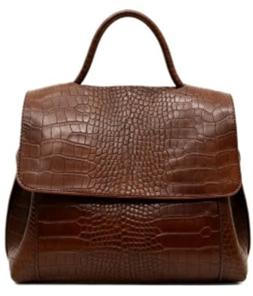 AONETIGER Damen Krokodil Umhängetasche Elegant Cross Body Tasche Kroko Leder Handtasche Luxuriöse Ledertasche Retro Schultertaschen (BR)