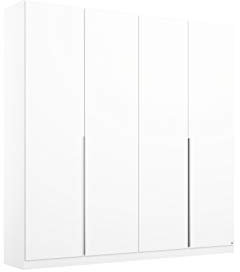 Rauch Möbel Alabama Schrank Kleiderschrank Drehtürenschrank Weiß 4-türig inklusive Zubehörpaket Classic 2 Kleiderstangen, 5 Einlegeböden BxHxT 181x210x54 cm