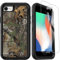 OTTARTAKS Kompatibel mit iPhone SE 2022/2020/3rd/2nd//8/7/6S/6, Hülle mit Displayschutzfolie, strapazierfähig, Camouflage-Handyhülle für Männer und Jungen, stoßfest, 3-lagige Schutzhülle, Camouflage