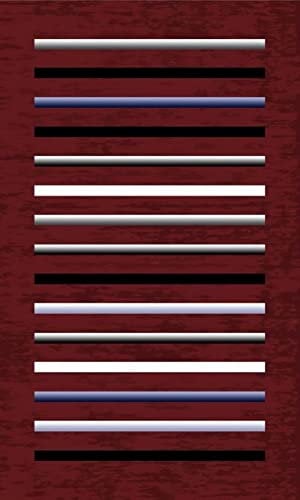 Mani TEXTILE TPS_RAY_BOR120 Teppich, Polyester, Bordeaux, 120 x 180 cm