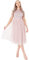 Maya Deluxe Damen Embellished Halter Neck Midi Bridesmaid Dress, Frosted Pink, 42 EU (14 UK)