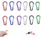 ENLACE Karabinerhaken Klein Mini Karabiner Schlüsselanhänger 12 Stück Carabiner Aluminium Schnapphaken,Karabiner Bunt 46mm,Karabiner Klein für Reisen,Wandern,Camping,Rucksack