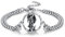 XIXLES St. Michael Armband 925 Sterling Silber Erzengel Michael Amulett Medaillon Armband Religiöser Beschützer Talisman