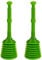 TURBO PRODUKTE Turbo Stampfer Limone - Pömpel rohrfrei - Saugglocke für Toilette, Waschbecken, Dusche uvm. - max. Saugkraft - 5-faches Ansaugvolumen 2er Set