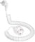 Schutzkontakt-Spiralverlängerung, 3m dehnbares Spiral-Kabel mit Schutzkontaktwickelstecker & Schutzkontaktkupplung, (230V/16A) PVC Verlängerungskabel, IP20, weiß