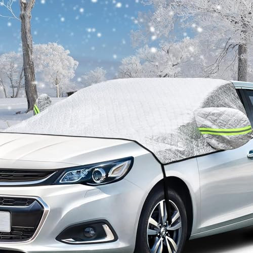 NOLLAM Auto Frontscheibenabdeckung Winter für Renault Scenic Eisschutzfolien Windschutzscheibe Abdeckung Frontscheibenabdeckung,B