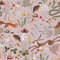 VEELIKE Pink Fairytale Forest Wallpaper - Jungle Animal Mushroom Tropical Leaf Contact Paper - Moon Stars Wall Mural - Bird Patterned Nursery Bedroom Bathroom Removable 44.5cm×300cm