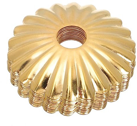 HOMSFOU 12 Stück Lampe Kronleuchter Abstandshalter Eisen Deckenleuchte Dichtung Tischlampe Zubehör Blumenförmige Beleuchtung Schmiedeeisen Beleuchtung Kronleuchter Dekoration