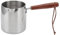 Chauffe-beurre en Acier Inoxydable, Cafetière Turque de 450 Ml, Cafetière Grecque, mini-thé, Chocolat, Petite Casserole pour Cuisinière avec Poignée en Bois