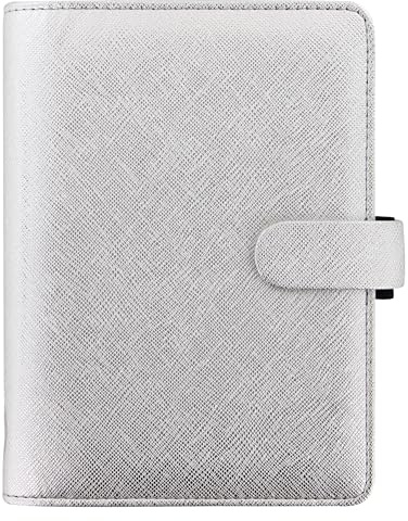 Filofax Personal Saffiano organiser - Metallic Silver