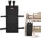 WDKXCN Bunk Bed Ladder Cover, Children's Ladder Covers with Adjustable Buckles, Foldable Design Bunk Bed Ladder Lock, Bunk Bed Ladder Guard to Prevent Kids from Climbing Ladders (Black)