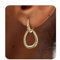 MUMREUES Gold Earrings for Women Trendy 14K Gold Plated Hoop Dangle Earring 925 Sterling Silver Post Minimalist Lightweight Dainty Drop Earrings Jewelry Gift for Her