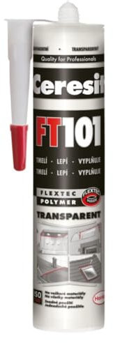 Baukleber Polymer FT101 Transparent - Professioneller Dichtstoff- Effektive Abdichtung für Bau - Haftet auf feuchten Untergründen - UV- und Witterungsbeständig - Pilzhemmend (1 x 280ml)