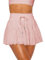 Ocean Plus Damen Minirock mit Innenshorts Mesh Rock Netz Kurzer Rock Einfarbig Faltenrock mit Tunnelzug (S (EU 32-34), Rosa)