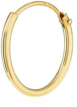 NKlaus Einzel HERREN Creole ECHT GOLD 333er 8 Karat Ohrring Ohrschmuck Ohrhänger 15 mm 3752