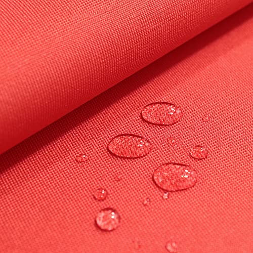 TOLKO wasserdichter Stoff Meterware | festes Segeltuch Nylon Stoff Planenstoff Nylonplane | Reißfest und Langlebig | 150cm breit | schwerer wasserfest beschichteter Outdoorstoff (Rot)