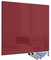Glas-Magnettafel 60x60 cm Whiteboard Wand Beschreibbar Quadratisch Magnetisch Küche Office Büro mit Zubehör Wochenplaner Abwischbar Deko Memoboard Tafel Rot