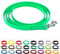 LENNIE BioThane Führstrick, 16mm breit, 2m lang, Karabinerhaken, genäht, Neon-Grün