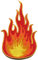 Aufnäher zum Aufbügeln, Motiv: Feuerkugel mit Flammen, Biker-Tattoo, bestickt, S-1646
