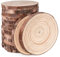 ilauke 16 Stücke Holzscheiben Holz Log Scheiben 11-12cm Runde Naturholz Baumscheiben Ca.10mm Dicke für DIY Handwerk Holz-Scheiben Hochzeit Mittelstücke Weihnachten Dekoration Baumscheibe
