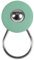 Depot4Design Orbit Schlüsselanhänger, Schlüsselorganizer, V2A, Gummi, Mint Green, 1000019