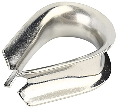 CONPHERON M2-M20 Guardacabos Acero Inoxidable Dedales de Cuerda de Alambre Corazón Dedal Cuerda de Alambre Cable Dedales Aparejo Herramientas 1-20 Piezas