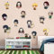 Anime-Tapete, Wandaufkleber, Kinderzimmer, Hintergrund, Wanddekoration, selbstklebend, Anime-Poster, Aufkleber, Geburtstagsparty-Zubehör