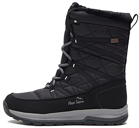 Peter Storm Women's Snowdrop Waterproof Walking Boot, Black, for Walking, Outdoor Activities