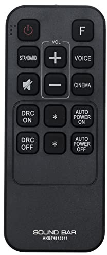 Remplacement de la télécommande AKB74815311 Convient pour LG 2.0 Ch Mur d'écho LAS160B LAS260B