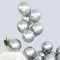 Silberne Luftballons, 50 Stück 30.5 cm Metallic-Silber-Luftballons, glänzend, silberfarben, Chrom-Latex-Luftballons für Geburtstag, Hochzeit, Valentinstag, Jahrestag, Kinderparty, Dekoration