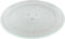 Plato para Microondas universal Plato Giratorio Placa de Cristal con 3 muescas, de 245 mm, Placa de Cristal para Microondas Durable y Resistente