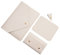 Benfan Laptop-Hülle aus PU-Leder für MacBook Air 2023/2024, Surface Laptop 15/Book 13,5/Studio – Weiß