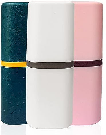 Tazza Di Lavaggio 3 Pezzi, Tazza Per Spazzolino Da Viaggio, Porta Dentifricio In Plastica Per Spazzolino Da Denti, Tazza Per Dentifricio Portatile Per Viaggi D'Affari, Casa, Scuola