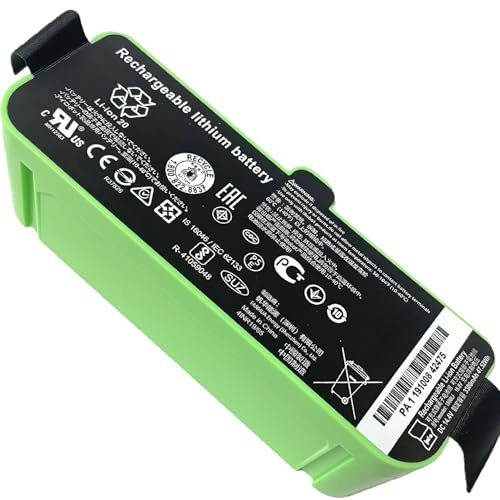 XITAIAN 3300mAh 14,4V 47,52Wh Akku Ersatz 4376392 1800LI Kompatibel mit iRobot Roomba 980 966 965 960 896 895 891 880 871 870 860 790 780 770 761 760 696 695 691 681 680 677 675 610