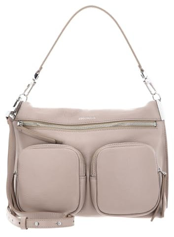 Coccinelle Hyle Suede Handbag Powder Pink