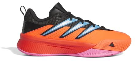 adidas Unisex Lillard Dame Certified 2 Low Trainers Basketball-Schuhe, solar red/core Black/Cloud White, 40 2/3 EU