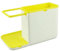 MAXPERKX Kitchen Sink Caddy Holder Organizer Plastic Utensils Rack Rinse Organiser Storage Sponge Holder Tidy Container for Bathroom Shower Shelf Basket Countertop Home (Yellow)