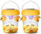 2PACK Wasp Trap,Wasp Trap Outdoor Hanging,Yellow Jacket Trap,Reusable Hanging Hornet Trap,Bee Catcher Outdoor Hornet Traps,Solar Powered Wasp Killer Hanging with UV LED Light(yellow)