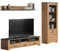 möbelando Wohnwand >Follow< in Artisan Eiche Melamin - 268x199x50 (BxHxT)