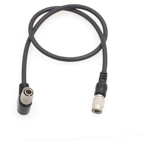 HangTon 12V Audio Recorder Mixer Stromkabel für Zoom F8n Pro Sound Devices MixPre 10 788T 664 702 688 302 Zaxcom, Hirose 4 Pin Right Angle 90-Grad auf gerade 1m