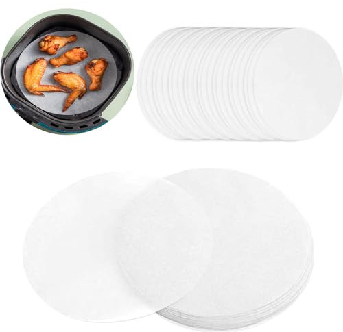 100 Pcs Baking Parchment Paper, Round Cake Liner Baking Circles Non Stick Greaseproof Baking Sheets Paper for Cake Tin Liners, Cooking, Air Fryer, Oven, Springform Cake Tin, Tortilla Press (8 Inch)