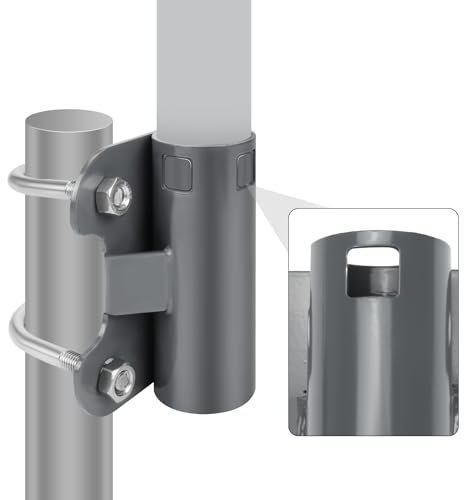 Starlink-Montagesatz mit Adapter, U-förmige Starlink-Masthalterung für Starlink-Schale und Universal-Fahnenmast Stahlmastklemme für Dachmontage