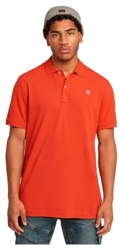 G-STAR Herren Dunda Overdyed Slim Poloshirt, Rot (lt Antic red D11595-5864-B439), S