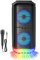 DIOXSTAR Bluetooth Speaker, 10Wx 2 Output, Portable Bluetooth Box Speaker, Multimedia Wireless Party Audio Speaker, Colourful Light, Unique Music Experience, Double Horn Subwoofer, Black