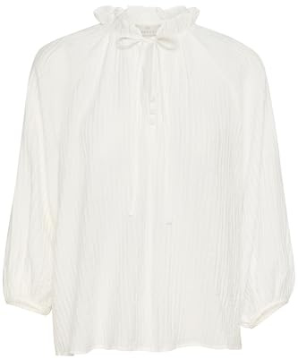 KAFFE Langarm-Bluse KAlianna 38, Chalk