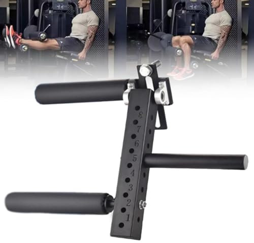 Cashwise Leg Curl Leg Extension Attachment for Lower Body Leg Muscle Training, Plate Loaded for 2.5/5cm Diameter, Leg Extension and Curl Machine for Home Gym,18mm-50mmDiameter
