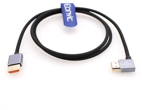 Eonvic 8K High Speed 2.1 HDMI to HDMI Braided 60Hz 48Gbps Cable for Sony A7S3 Z CAM E2 F6 S6 Canon C300 Mark III Camera Panasonic GH5 GH5S G9 Atomos Ninja V Portkeys BM5 Monitor
