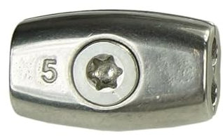 KAMERO Edelstahl Drahtseilklemme, Eiform, Eiklemme, für Drahtseile mit 5mm, V4A