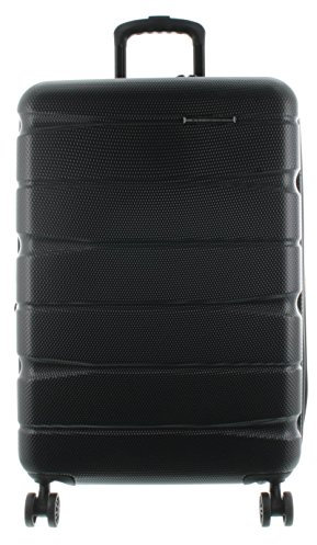 Franky ABS13 Spinner 65er Größe M Hartschalenkoffer mit TSA-Schloss & Dehnfalte Schwarz